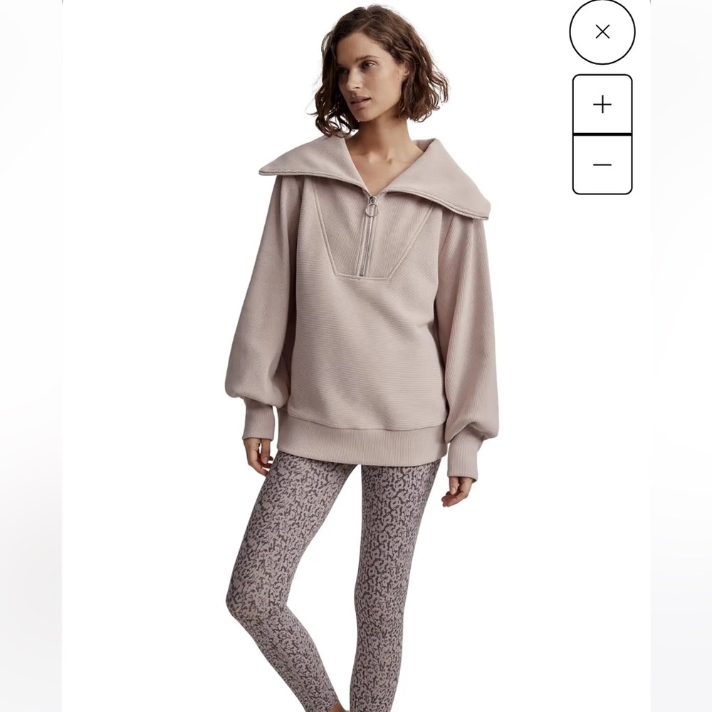 Like New Varley Vine Pullover in Taupe Marl